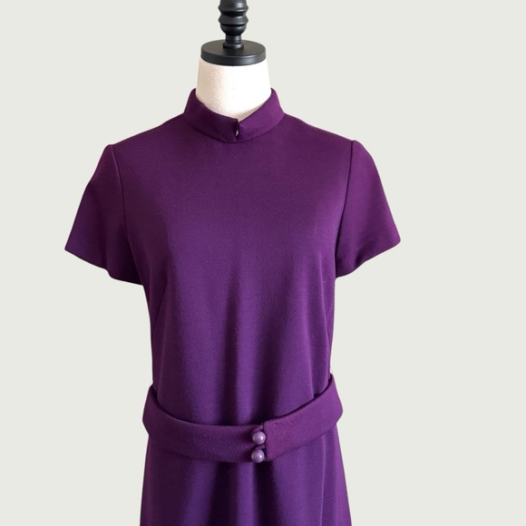 vintage mod 60s Rona shift dress coat set wool size medium - Picture 9 of 16